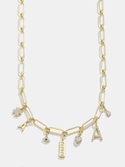 Spaced Custom Charm Necklace - Spaced Charm Necklace