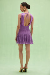 Sirena Mesh Plunge Mini Dress