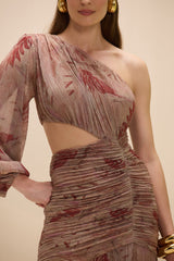 Feathers Maxi Dress