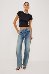 Del Mar Boyfriend - Vintage Azure