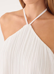 Danni Halter Mini Dress - White