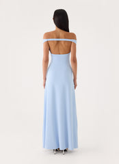 Diranda Off Shoulder Maxi Dress - Blue
