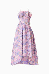 Laurel Sleeveless Maxi Dress in Pink & Purple Floral