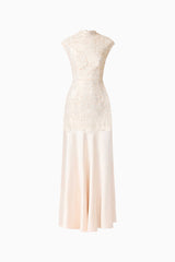 Nicoletta High Neck Gown in Gold