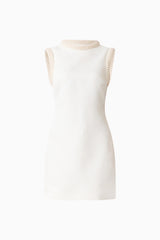 Sia Shift Mini Dress in White