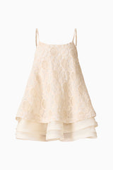 Vessia Shift Mini Dress in Cream