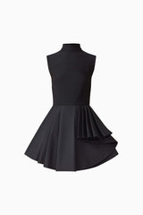 Nydia A-Line Mini Dress in Black
