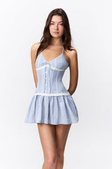 Marini Gingham Mini Dress