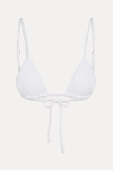 Elena Micro Triangle Bikini Top - Optic White