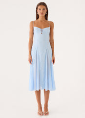 Erynda Midi Dress - Blue