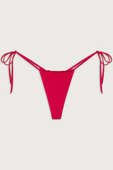 Tia String Bikini Bottom - True Red