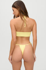 X Jennie Astrid Ribbed Bikini Top - Honeycomb