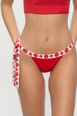 Coco Skimpy Bikini Bottom - Red Dottie