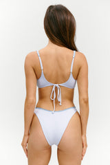 X Paige Lorenze Cola Ribbed Underwire Top - Something Blue