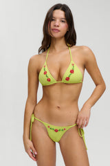 Divine Skimpy String Bikini Bottom - Lily Pad
