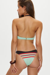 Dove Striped Bikini Bottom - Desert Dusk