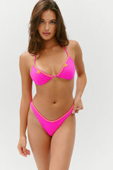 Dove Beaded Bikini Bottom - Sea Star Pink
