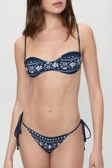 Mackenzie Cheeky String Bikini Bottom - Malibu Blue