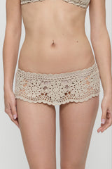 Shelly Crochet Shine Swim Skirt - Birthday Suit