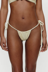 Tia Terry Skimpy Bikini Bottom - Lemon
