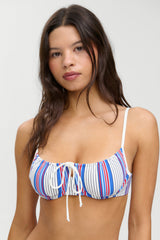 Vivienne Striped Underwire Bikini Top - St. Tropez Stripe