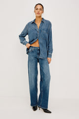Getty Low Rise Wide Leg - Lagoon