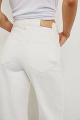 Getty Wide Leg - Vintage Ecru Cuffed