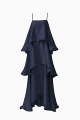 Tilly Tiered Maxi Dress in Navy