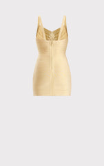 Icon Metallic Bandage Bustier Mini Dress