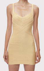 Icon Metallic Bandage Bustier Mini Dress