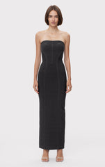 Icon Chevron Bustier Gown