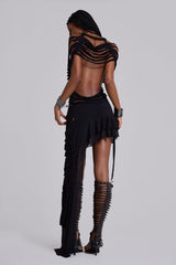 Vux Asymmetric Slashed Dress