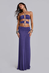 Amara Strappy Maxi Dress with Metal Trims