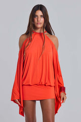 Alula Embellished Tropical Mini Dress
