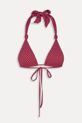 Kealy Polka Dot Bikini Top - Tuscany