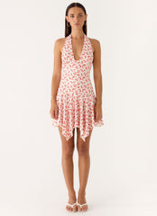 Khrysta Mini Dress - Porcelain Rose