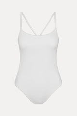 X Jennie Lotus One Piece Swimsuit - Optic White