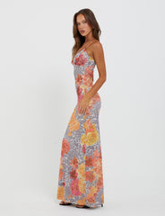Julianna Dress - Multi : Leopard : Orange Leopard
