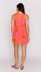 Pink Floral Ecovero Shift Mini Dress