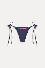 Mackenzie Cheeky String Bikini Bottom - Midnight Bloom