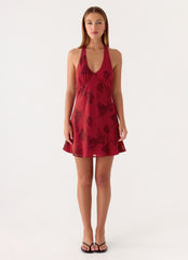 Magnolia Mini Dress - Cherry Rose