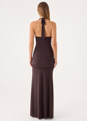 Myrhee Maxi Dress - Chocolate