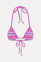 Nick Triangle Halter Bikini Top - Confetti Cake