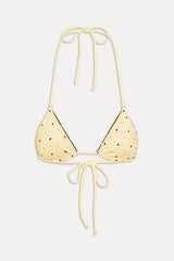 Nick Reversible Satin Bikini Top - Honey Bug
