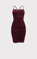 Ruched Jersey Mini Dress