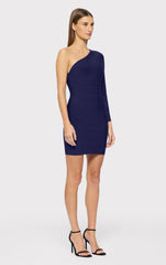 Asymmetrical L/S Mini Dress