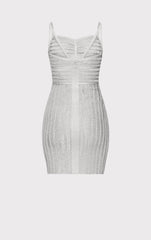 Lurex Eyelash Sweetheart Dress