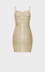 Lurex Eyelash Sweetheart Dress