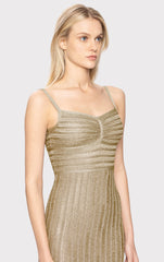 Lurex Eyelash Sweetheart Dress