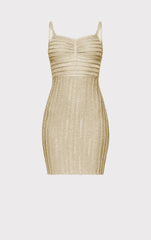 Lurex Eyelash Sweetheart Dress